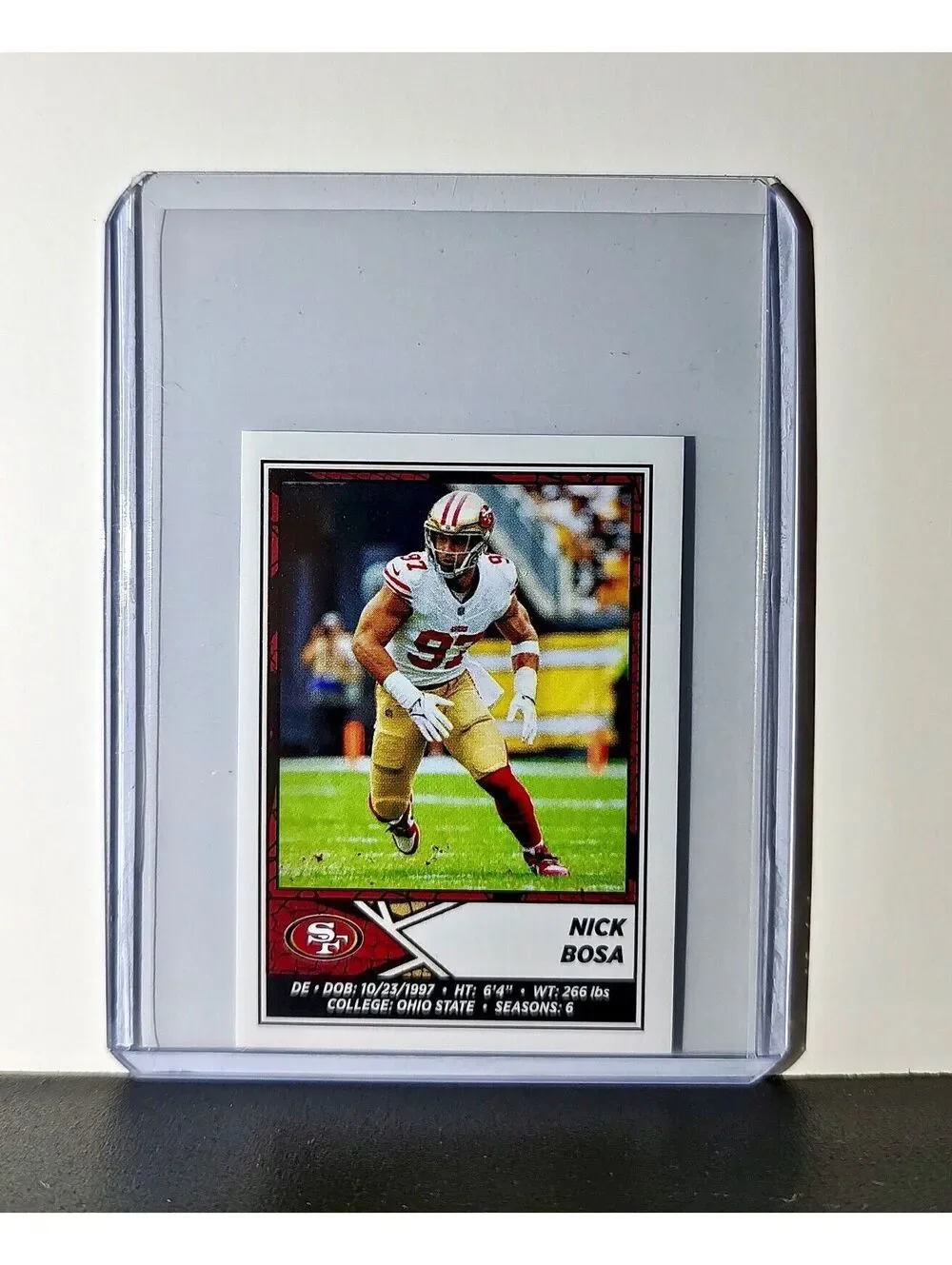 Nick Bosa 2024 Panini NFL Sticker #530 San Francisco 49ers